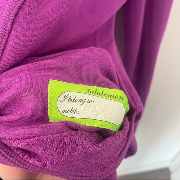 Lululemon Vintage Scuba Full Zip up Hoodie Stretch French Terry Vibrant Purple 4 - Picture 4 of 6